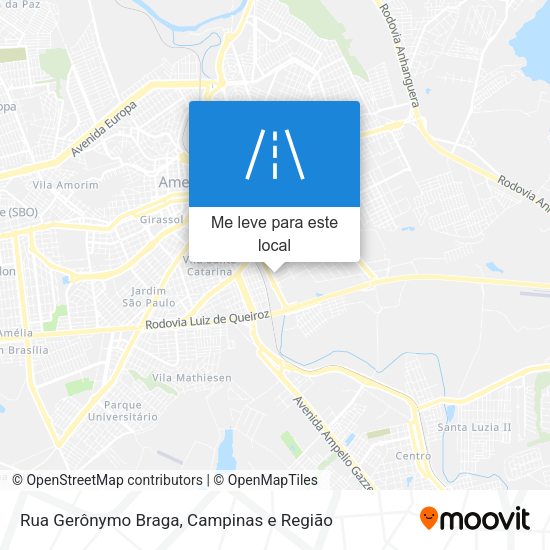 Rua Gerônymo Braga mapa
