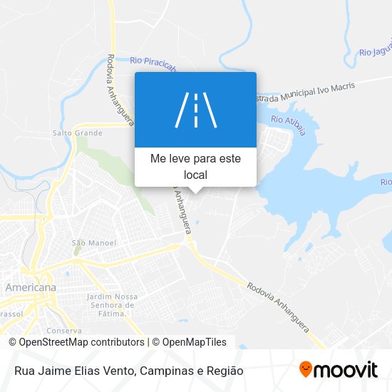Rua Jaime Elias Vento mapa
