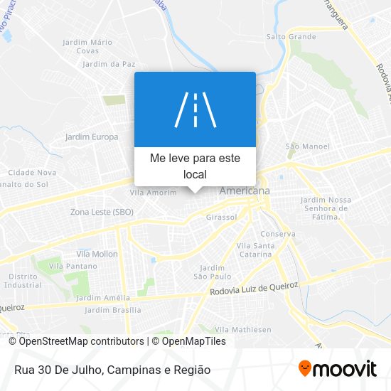Rua 30 De Julho mapa