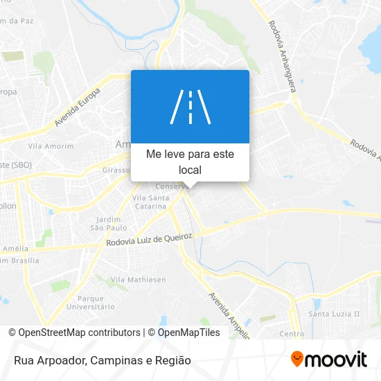 Rua Arpoador mapa