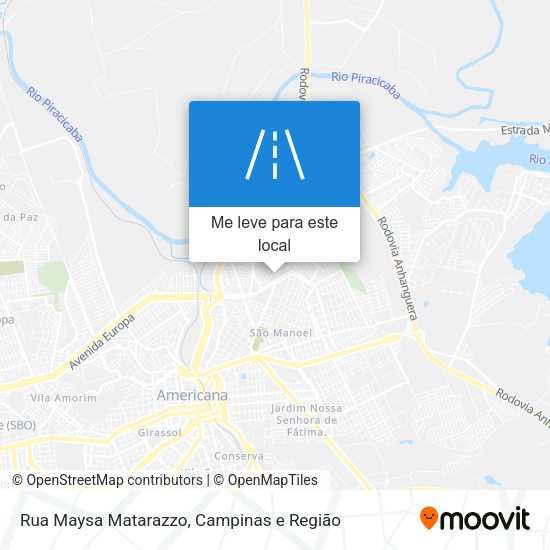 Rua Maysa Matarazzo mapa