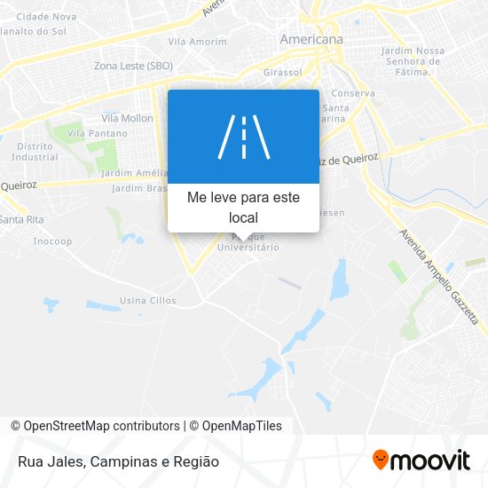 Rua Jales mapa