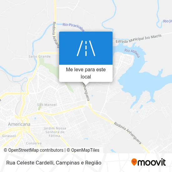 Rua Celeste Cardelli mapa