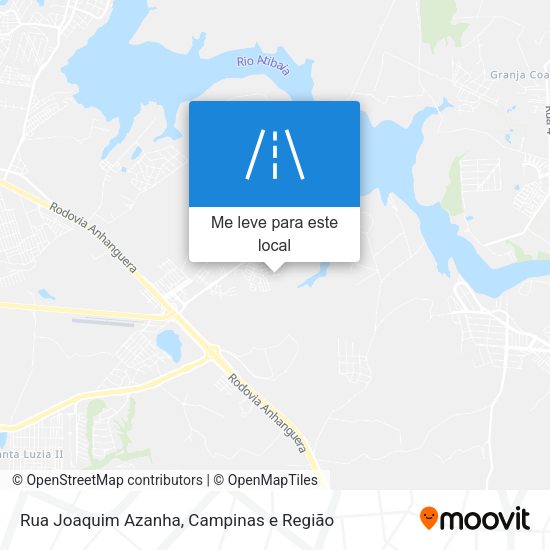Rua Joaquim Azanha mapa