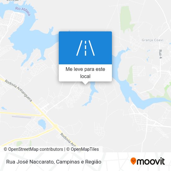 Rua José Naccarato mapa