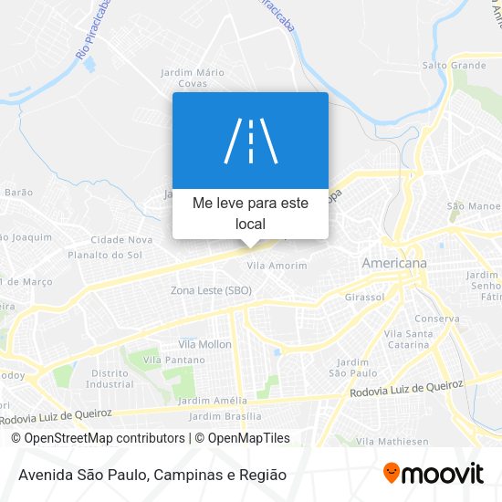 Avenida São Paulo mapa