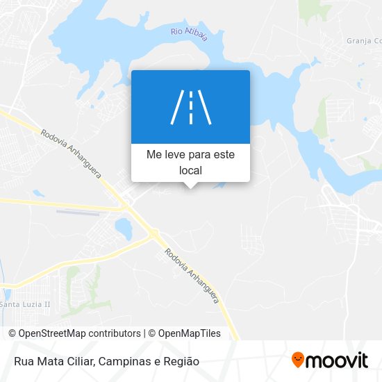 Rua Mata Ciliar mapa