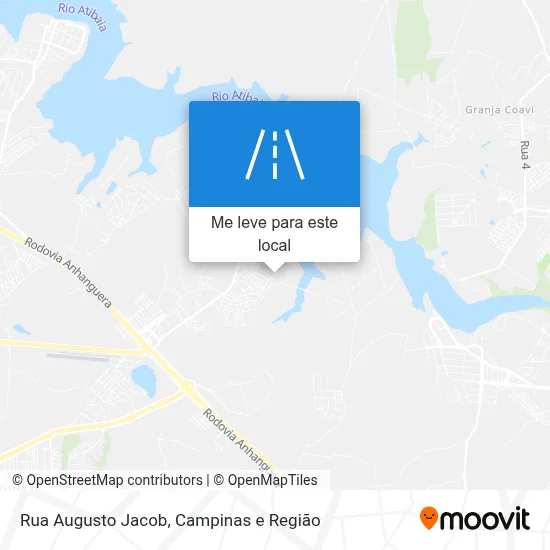 Rua Augusto Jacob mapa