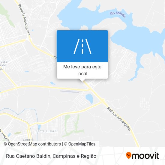 Rua Caetano Baldin mapa
