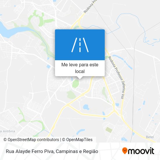 Rua Alayde Ferro Piva mapa