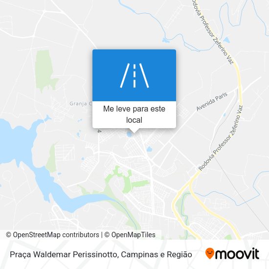 Praça Waldemar Perissinotto mapa