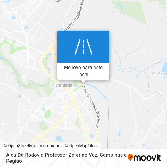 Alça Da Rodovia Professor Zeferino Vaz mapa