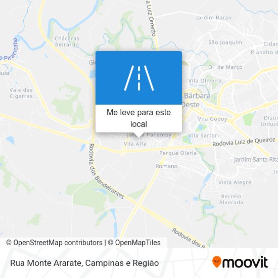 Rua Monte Ararate mapa