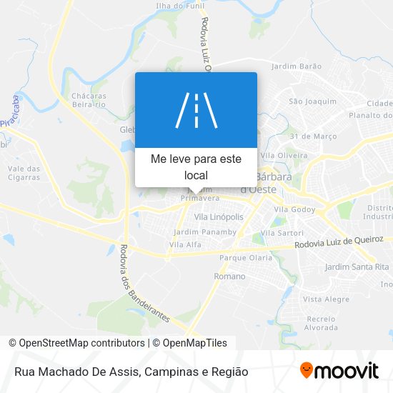 Rua Machado De Assis mapa