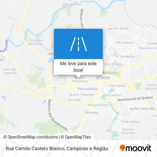 Rua Camilo Castelo Branco mapa