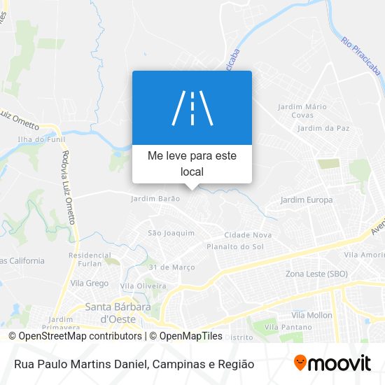 Rua Paulo Martins Daniel mapa
