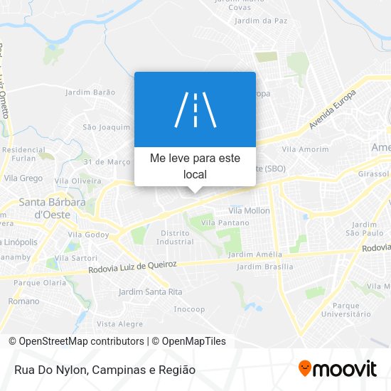 Rua Do Nylon mapa
