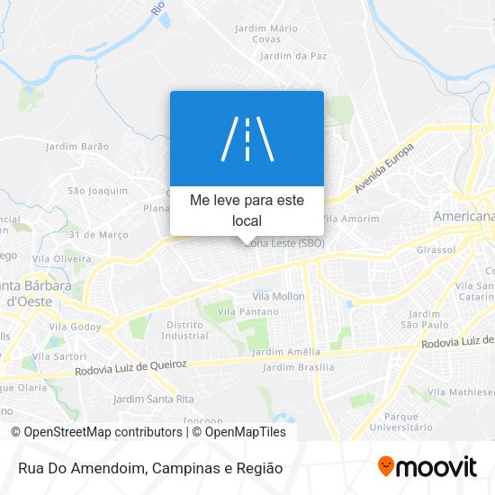 Rua Do Amendoim mapa
