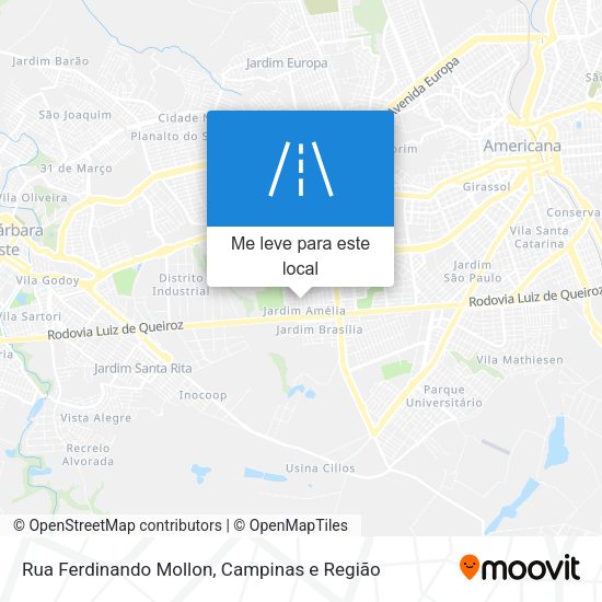 Rua Ferdinando Mollon mapa