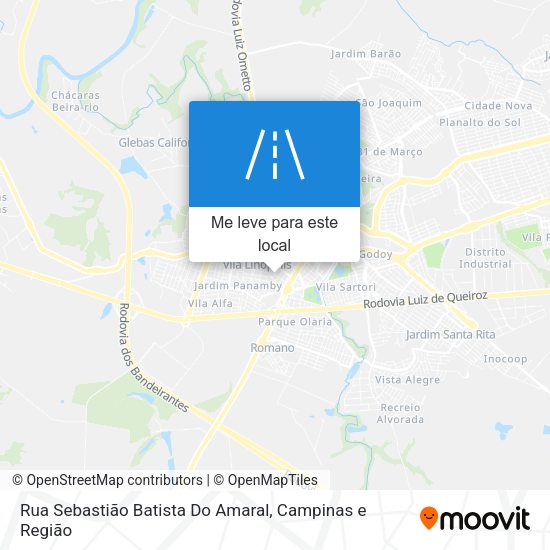 Rua Sebastião Batista Do Amaral mapa