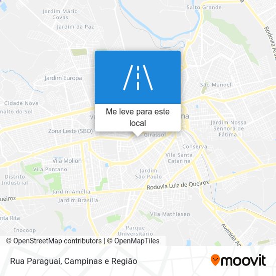 Rua Paraguai mapa