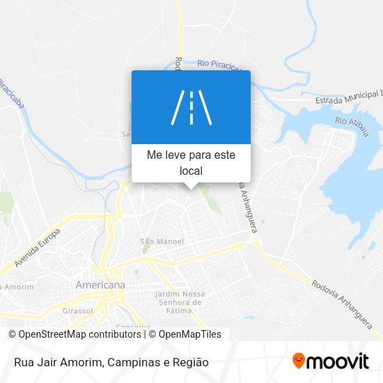 Rua Jair Amorim mapa