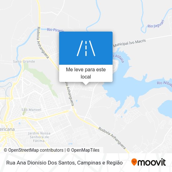 Rua Ana Dionísio Dos Santos mapa