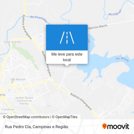 Rua Pedro Cia mapa