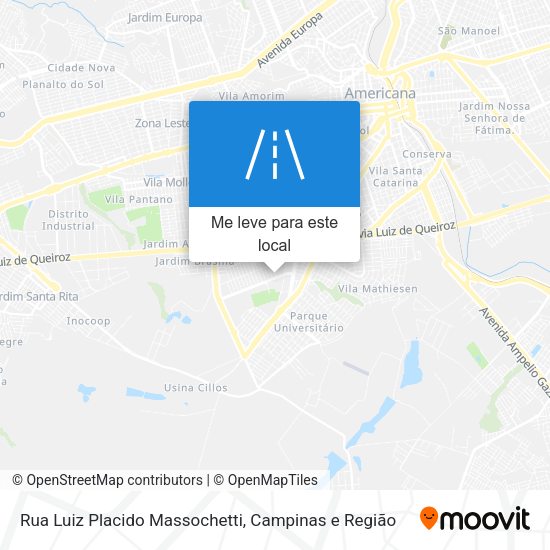 Rua Luiz Placido Massochetti mapa