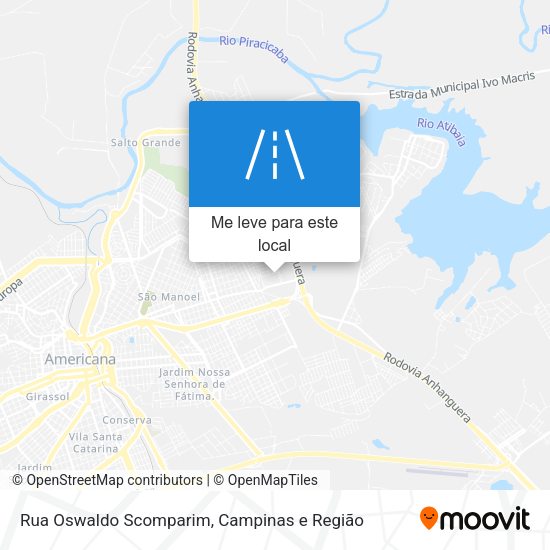 Rua Oswaldo Scomparim mapa