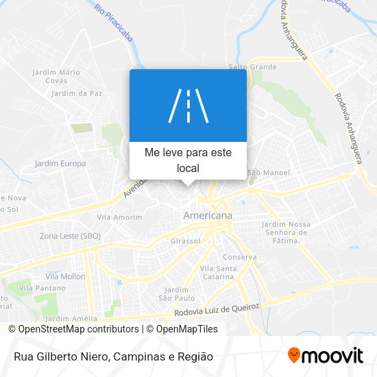 Rua Gilberto Niero mapa