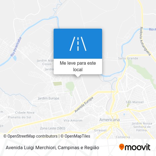 Avenida Luigi Merchiori mapa