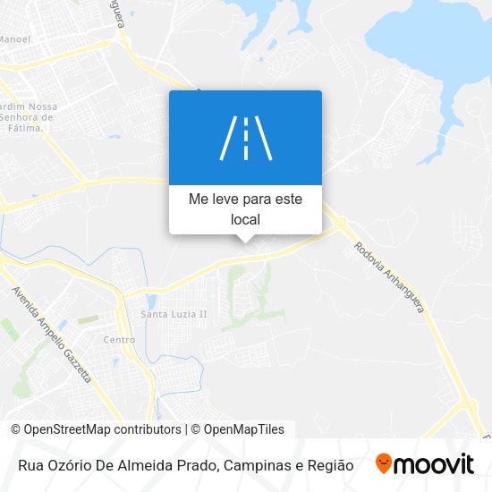 Rua Ozório De Almeida Prado mapa