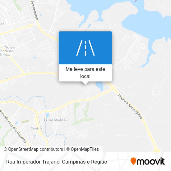Rua Imperador Trajano mapa