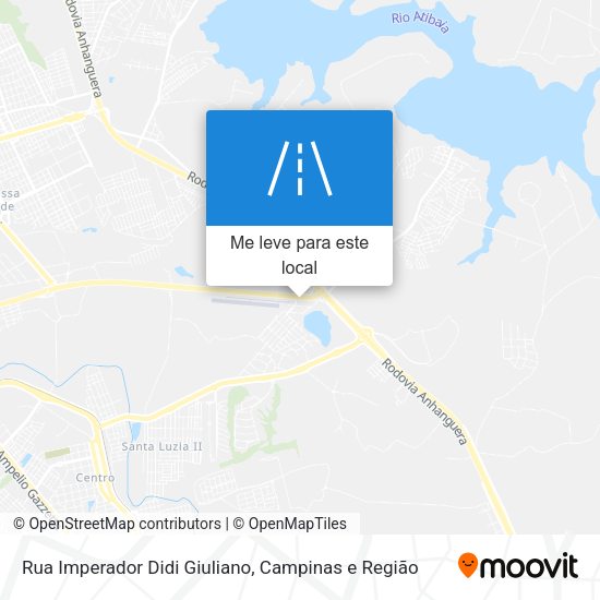 Rua Imperador Didi Giuliano mapa