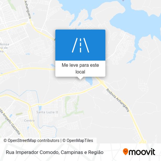 Rua Imperador Comodo mapa
