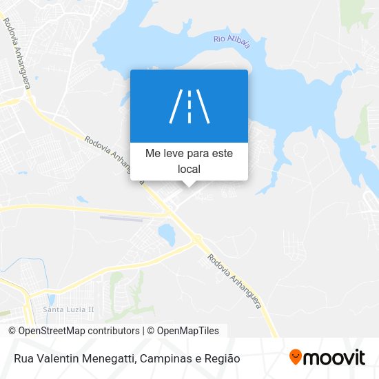 Rua Valentin Menegatti mapa