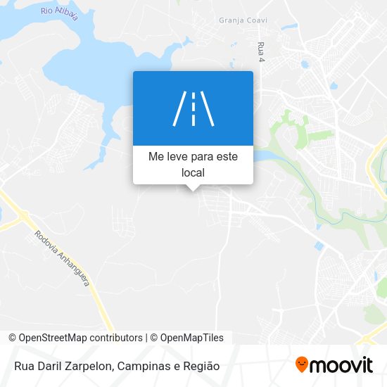 Rua Daril Zarpelon mapa