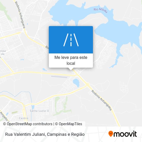 Rua Valentim Juliani mapa