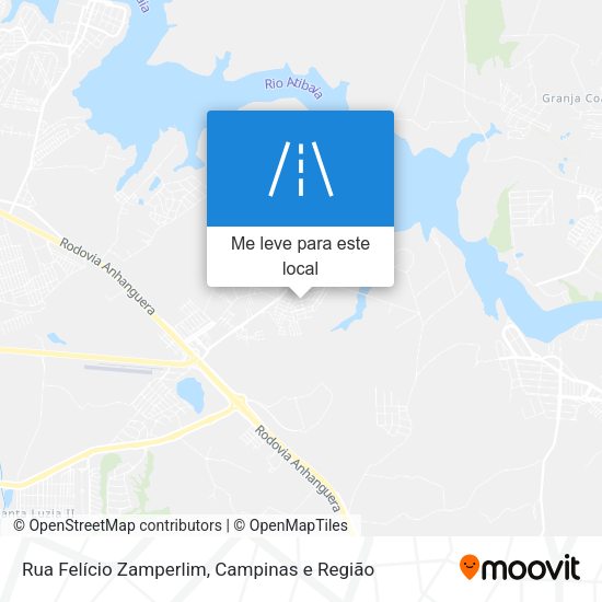Rua Felício Zamperlim mapa