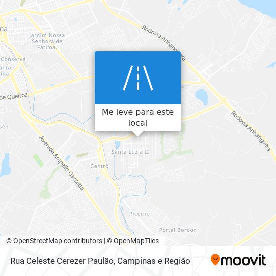 Rua Celeste Cerezer Paulão mapa