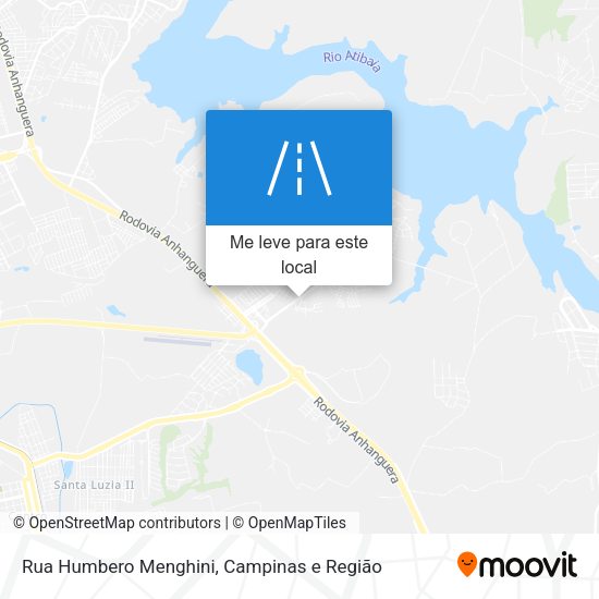 Rua Humbero Menghini mapa