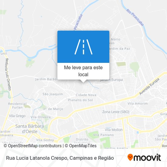 Rua Lucia Latanola Crespo mapa
