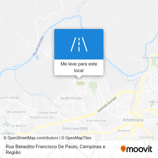 Rua Benedito Francisco De Paulo mapa