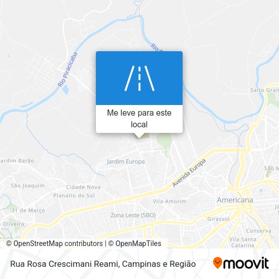 Rua Rosa Crescimani Reami mapa