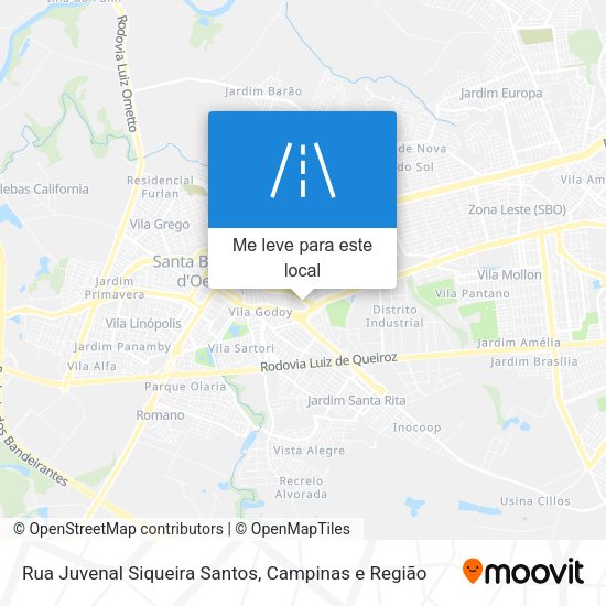 Rua Juvenal Siqueira Santos mapa
