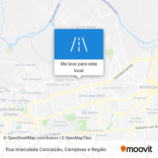 Rua Imaculada Conceição mapa