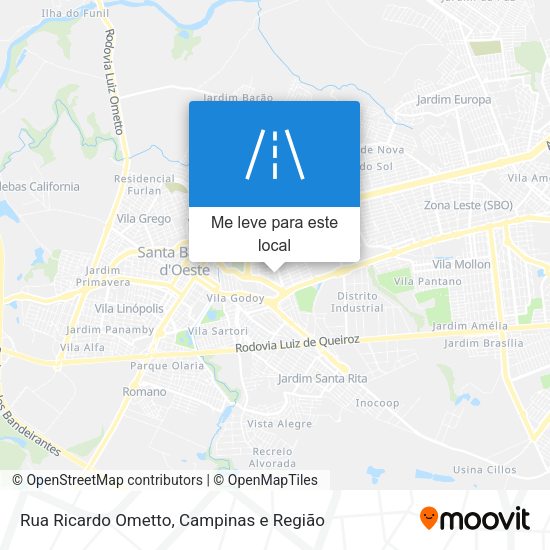 Rua Ricardo Ometto mapa