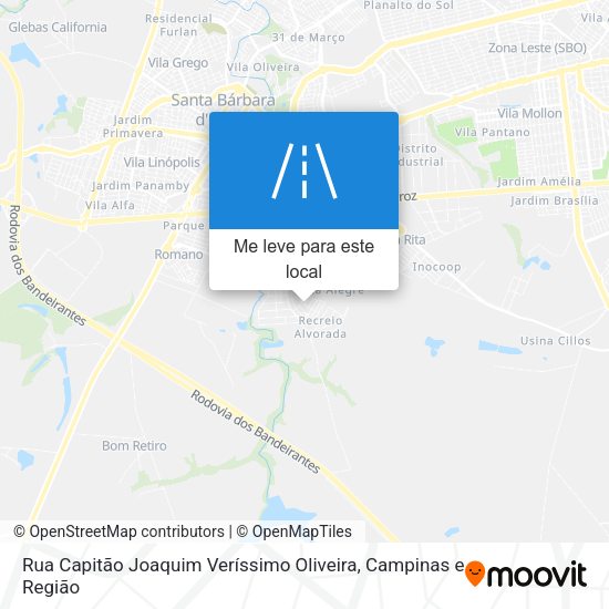 Rua Capitão Joaquim Veríssimo Oliveira mapa