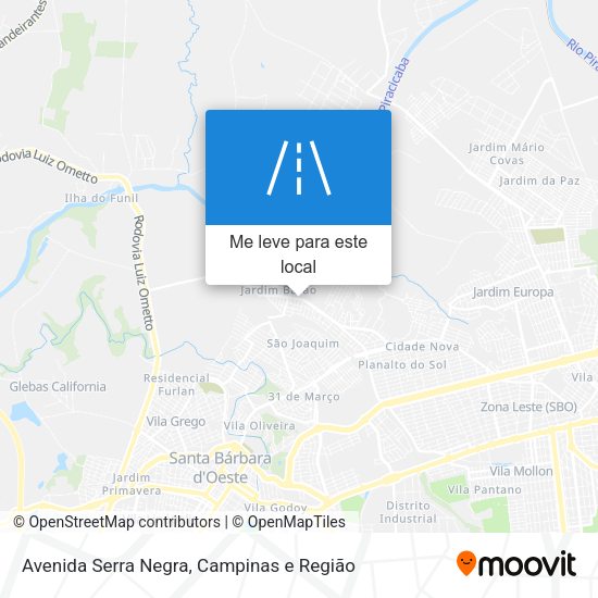 Avenida Serra Negra mapa